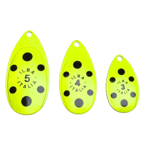 ILBA blad fransk gul med sorte prikker / 4 stk