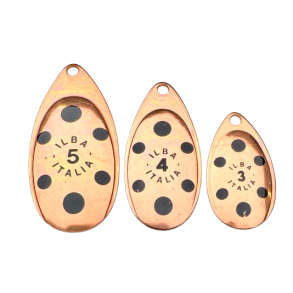 ILBA kobber med sorte prikker / 4 stk