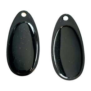 Fransk blad farvet begge sider sort / 5 stk