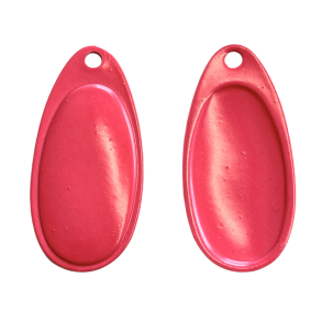 Fransk blad farvet begge sider pink / 5 stk