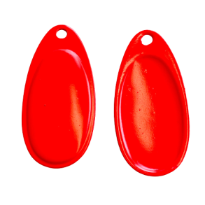 Fransk blad farvet begge sider rd / 5 stk