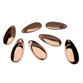 Glat blad fransk kobber str 2-3-4-5 / 5 stk