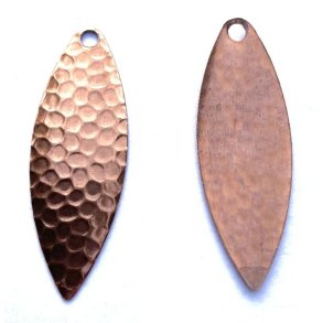 Willowblad hammerslet kobber mat str 4