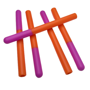 Gummikrop lilla-orange ikke klippet