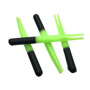 Gummikroppe Mini klippet sort-lysgrn