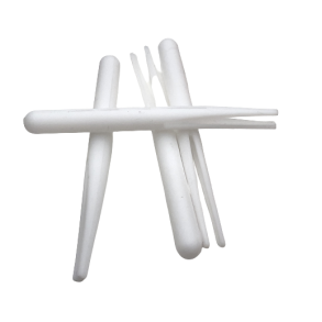 Gummikroppe Mini klippet hvid