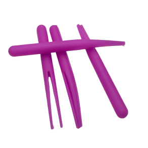 Gummikroppe Mini klippet lilla