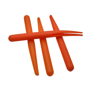Gummikroppe Mini klippet orange