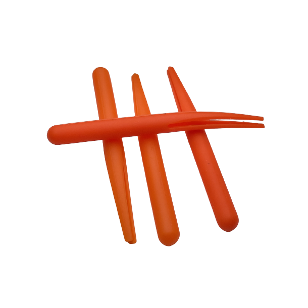Gummikroppe Mini klippet orange