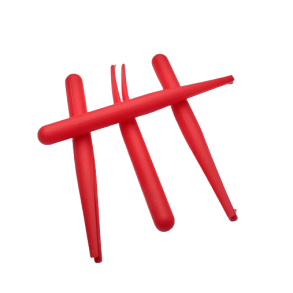 Gummikroppe Mini klippet rd