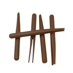 Gummikroppe Mini klippet brun