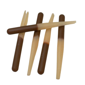 Gummikroppe Mini klippet brun-natur