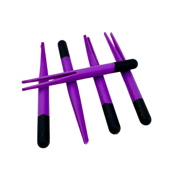 Gummikroppe Mini klippet sort-m�rk lilla