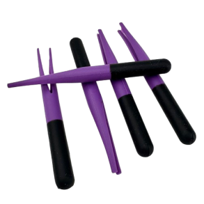 Gummikroppe klippet sort-m�rk lilla