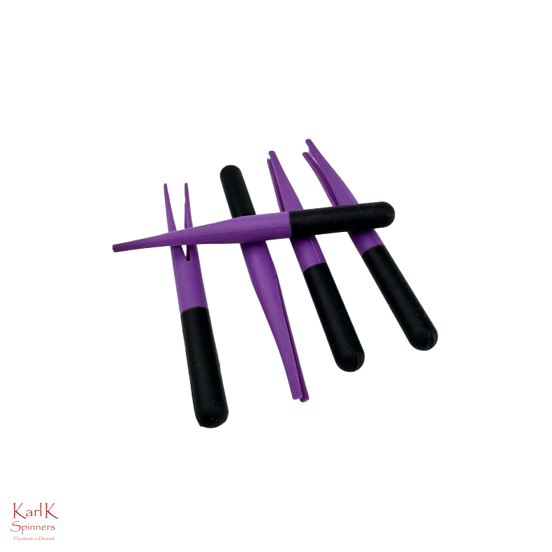 Gummikroppe klippet sort-m�rk lilla