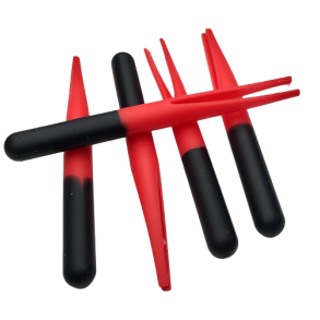 Gummikroppe klippet sort-rd