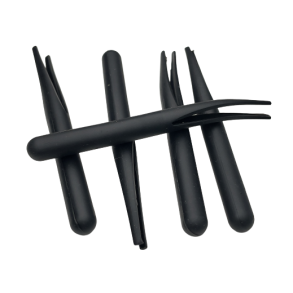 Gummikroppe klippet sort