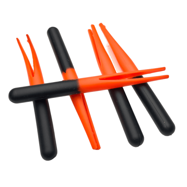 Gummikroppe klippet sort-orange