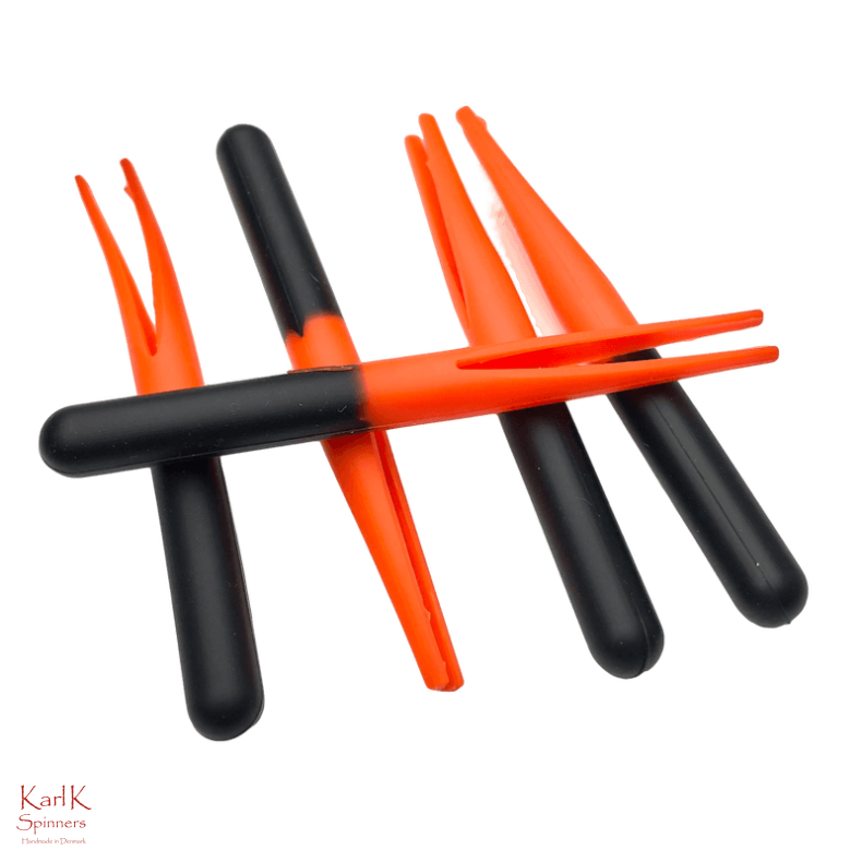 Gummikroppe klippet sort-orange