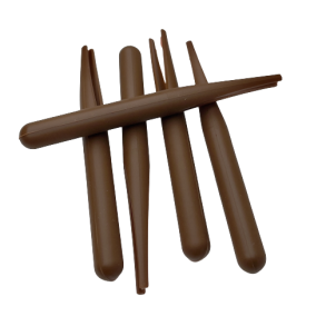 Gummikroppe klippet brun