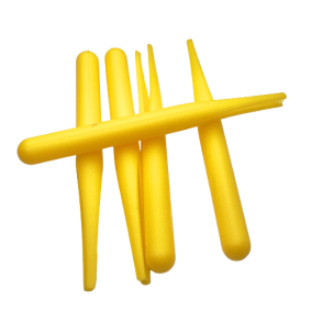 Gummikroppe klippet gul