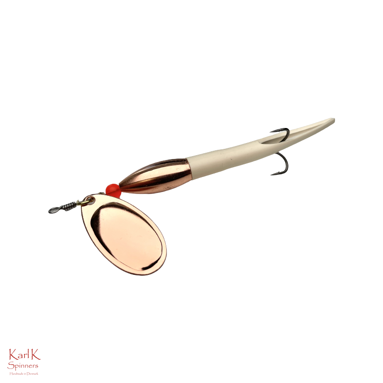 Bullethead spinner hvid kobber