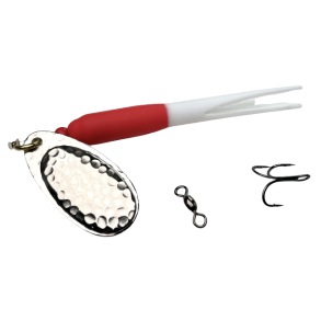 Gennemlber Rd-hvid/slv