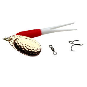 Gennemlber Rd-hvid/kobber