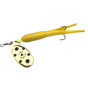 ILBA Gul / Messing sort-prik str 4