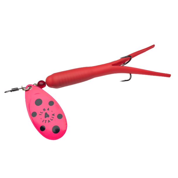 ILBA R�d / Pink r�d-prik str 4