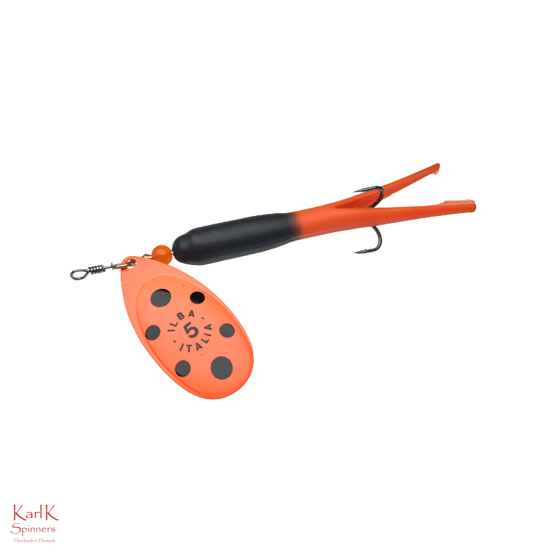 ILBA Sort-orange / Orange sort-prik str 5