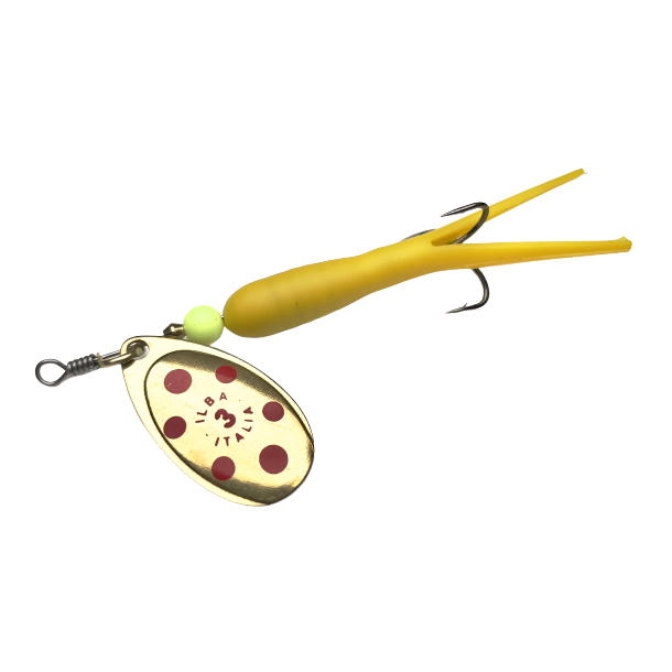 Flying C Mini � Gul/Messing-R�d Prik ILBA Blad