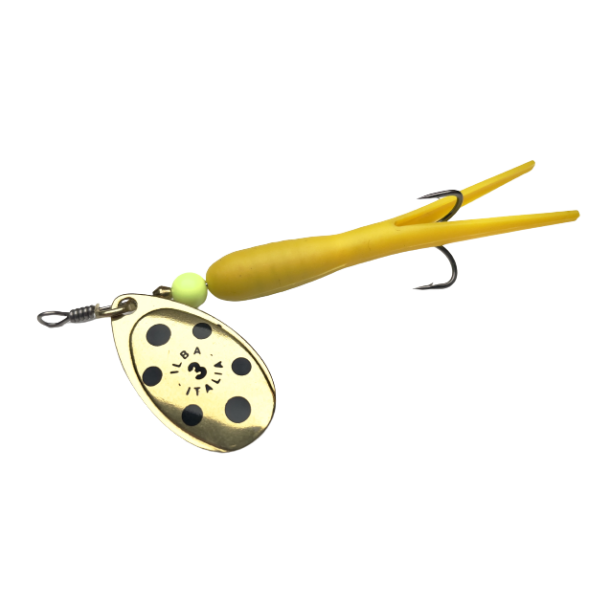 Flying C Mini � Gul/Messing Sort Prik ILBA Blad