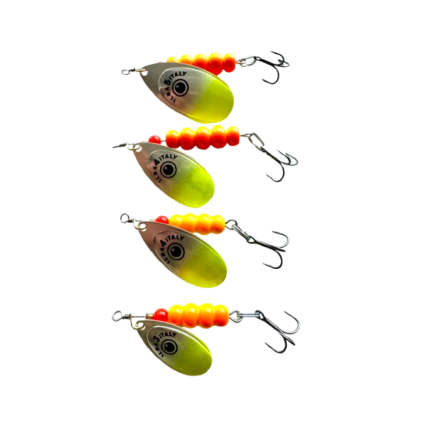 KarlK Klassisk Spinner Fish-eye gul