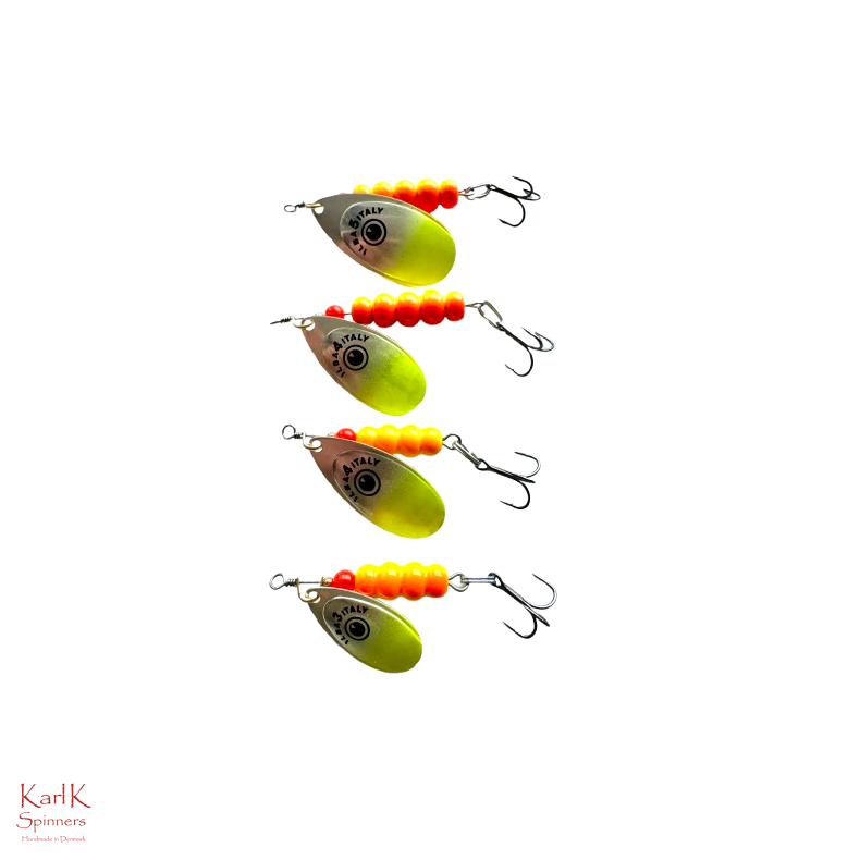 KarlK Klassisk Spinner Fish-eye gul