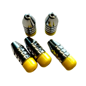 Messinglod gul hugpunkt 5/pose