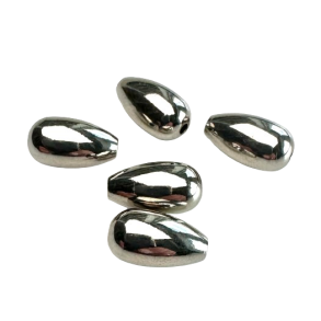 Teardrop lod slv 2,3- 3,4 - 3,9 gram /10 stk