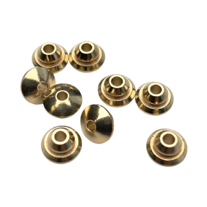 Luretopper 6,5 x 4,5 mm messing / 10 stk