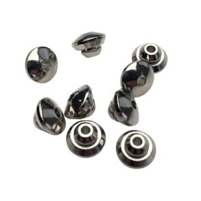 Luretopper 6,5 x 4,5 mm slv / 10 stk