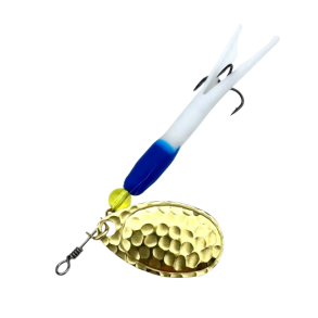 Flying C Mini bl�-hvid/messing