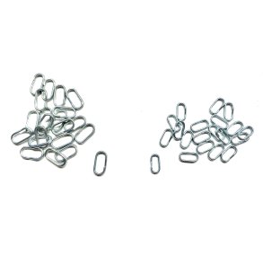 Springring oval rustfri / 15 stk