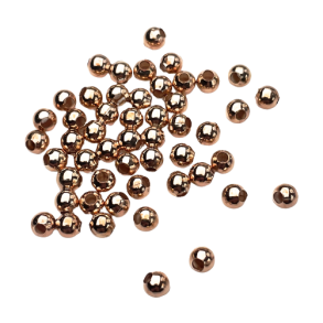 Metalperler 4,0 mm kobber 50/stk