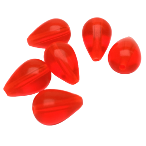 Plastperle teardrop rd 8x11,5 mm / 10 stk