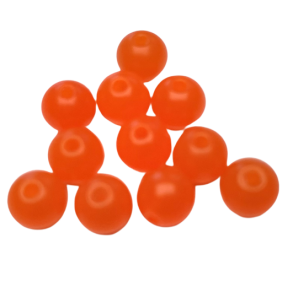 Plastperle 6 mm laksefarve / 50 stk