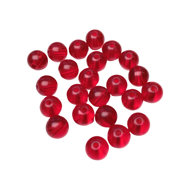 Plastperle 6 mm lilla / 50 stk