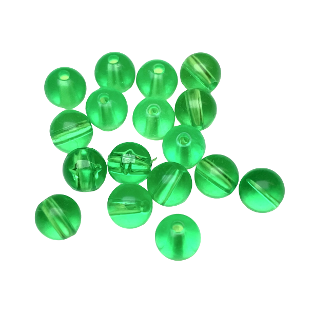 Plastperle 6 mm lys gr�n / 50 stk