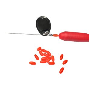 Plastperle Oval rd 3x6 mm / 15 stk