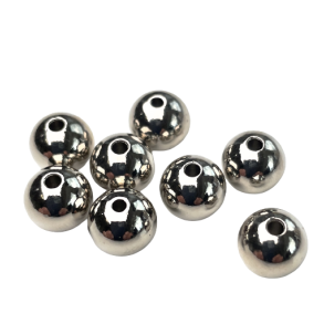 Slv  10 mm massiv rustfri  / 5 stk