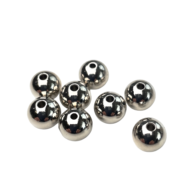 S�lv � 10 mm massiv rustfri  / 5 stk