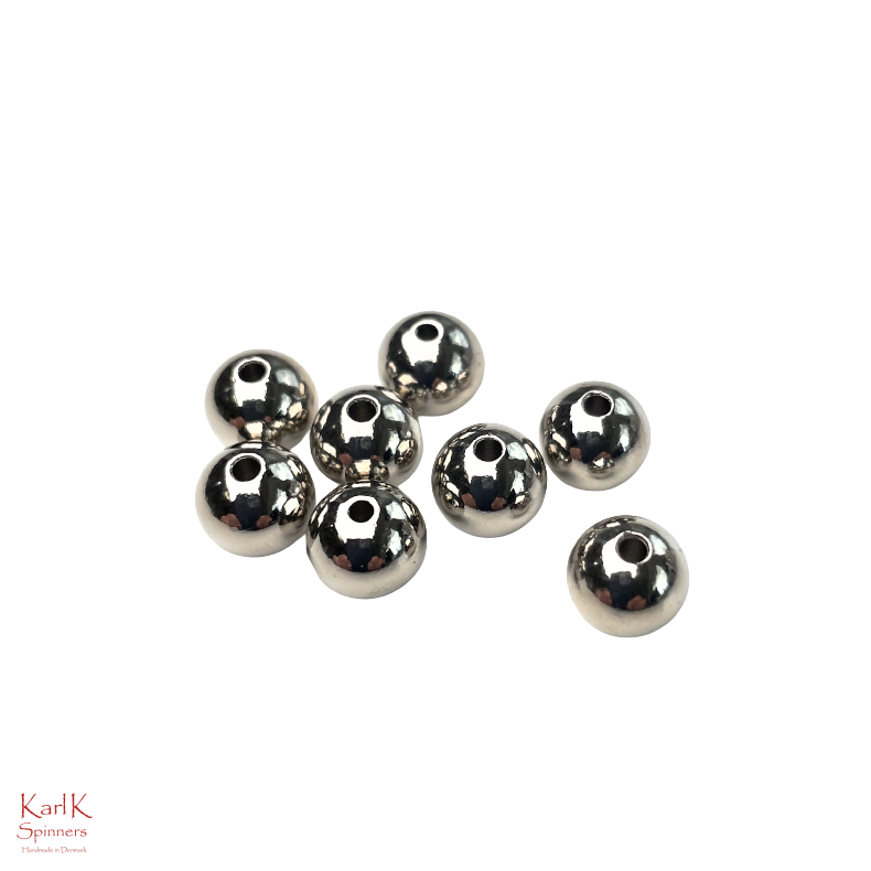 Slv  10 mm massiv rustfri  / 5 stk